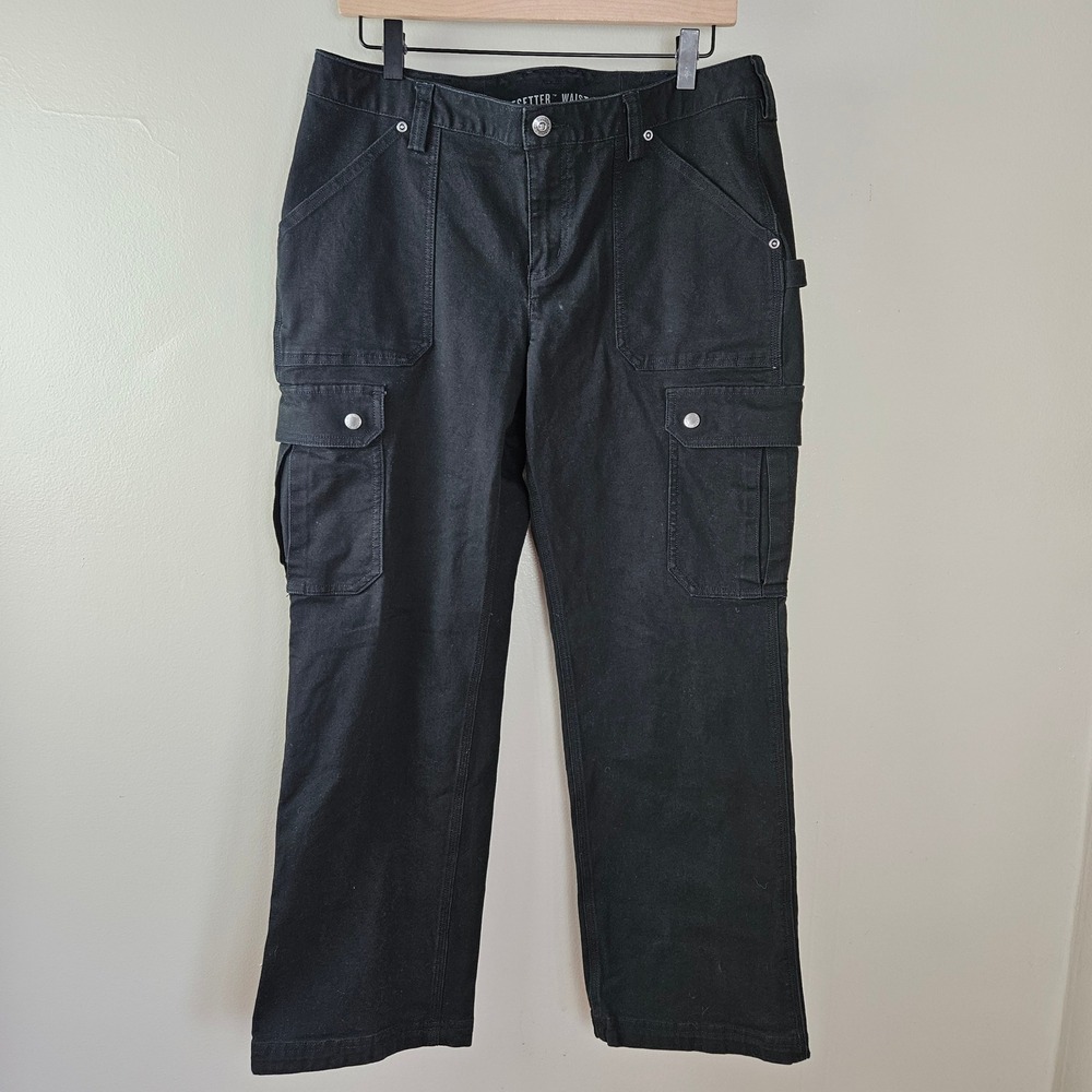 Duluth Trading DuluthFlex Firehose Relaxed Fit Pant Curvesetter Sz 12x29 Black